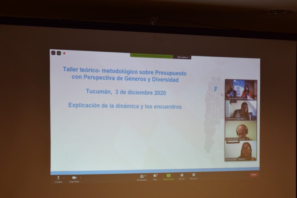 1° JORNADA DE CAPACITACIÓN SOBRE PRESUPUESTO CON PERSPECTIVA DE GÉNERO ...